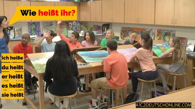 Глагол HEIßEN в немецком. Спряжение в Präsens ✅ Уровень A1. Урок 1.9 HEIßE, HEIßT, HEIßEN смотреть онлайн
