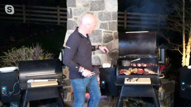 Traeger Prairie 572 sq.in. Wood Fired Grill and Smoker with Pellets & Cover on QVC смотреть онлайн