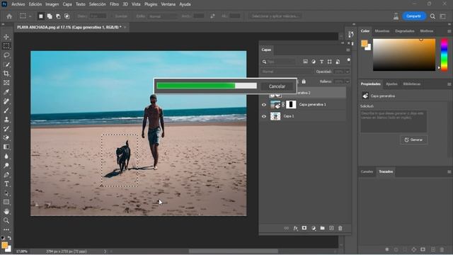 RELLENAR Y CREAR firefly AI | Photoshop BETA IA 2023 смотреть онлайн