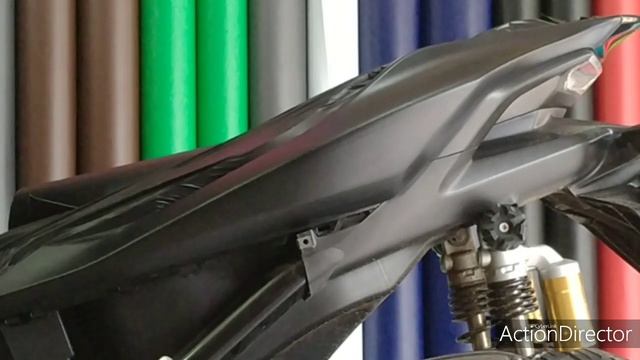 wrapping body Yamaha aerox #oracal hitam. смотреть онлайн