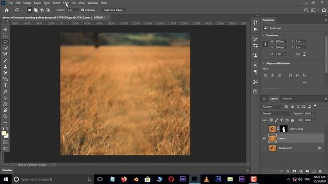 How To Blur Photo Background in Photoshop 2020 - How To Blur Photo Background - Photoshop Tutorial смотреть онлайн