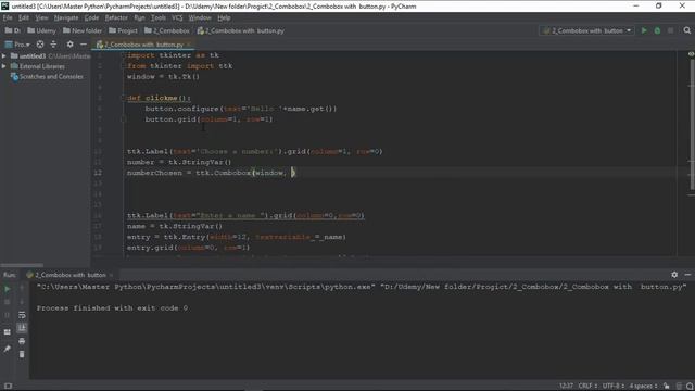 29 - كيفيه انشاء ال Combobox with Button فى ( Python , Tkinter ) لتطبيقات سطح المكتب смотреть онлайн