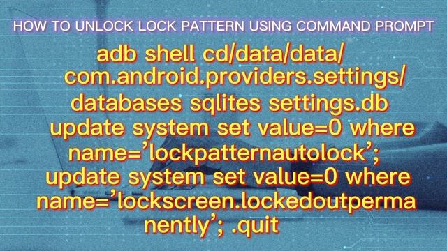 HOW TO UNLOCK LOCK PATTERN USING CMD #cmd #android #unlock смотреть онлайн