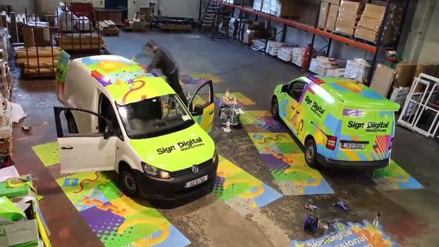 Sign and Digital: Time Lapse Vehicle Wrap Volkswagen Caddy (Orajet 3951) смотреть онлайн