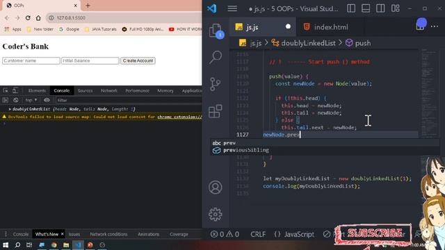 Data Structure JS doublyLinkedList constructor push pop unshift смотреть онлайн