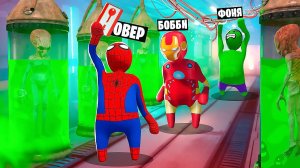 ЗОНА 51! ПЛАСТИЛИНОВЫЕ СУПЕРГЕРОИ ПРОТИВ ИНОПЛАНЕТЯН В HUMAN FALL FLAT