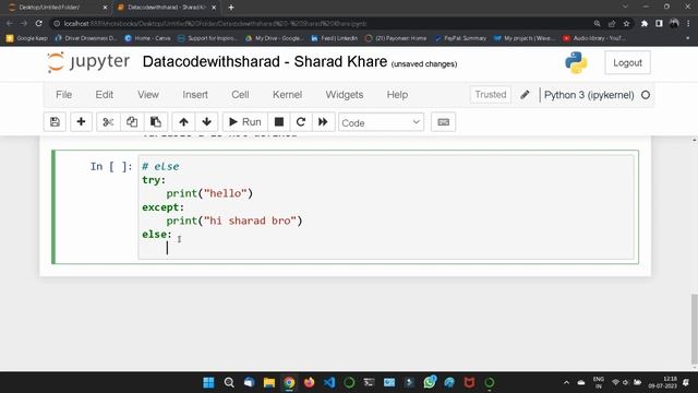 Try Except Exception Handling in Python || Exception Handling in Python || Python Tutorial смотреть онлайн