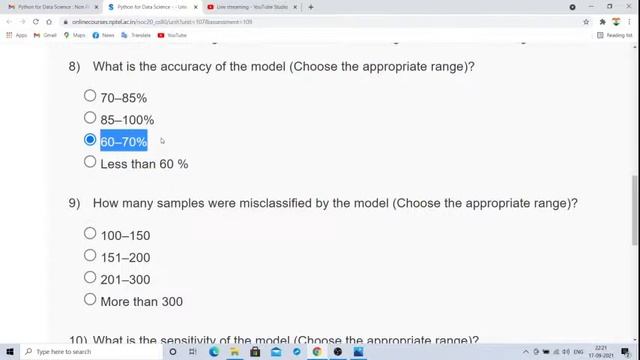 Python for Data Science : Non Proctored Exam set 2 Nptel Answers Live Stream смотреть онлайн
