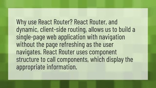 Why do we need a router in react? смотреть онлайн