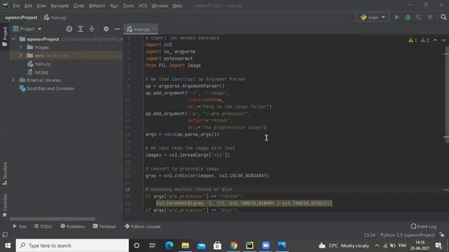 OPENCV project on Reading Text from the Image using python смотреть онлайн