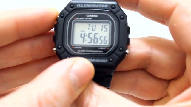 Часы Casio Illuminator W-218H-1A - видео обзор от PresidentWatches.Ru смотреть онлайн