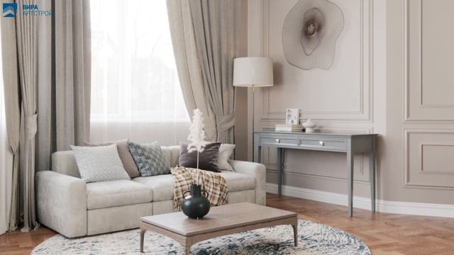 Дизайн квартиры 115 м2 на Маршала Жукова. Современная классика. +7 (495) 357-08-64 смотреть онлайн