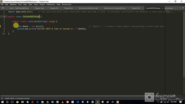 How to print Current DATE & Time in JAVA смотреть онлайн