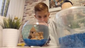 Моя рыбка петушок,её аквариум,и все для её комфортного проживания!