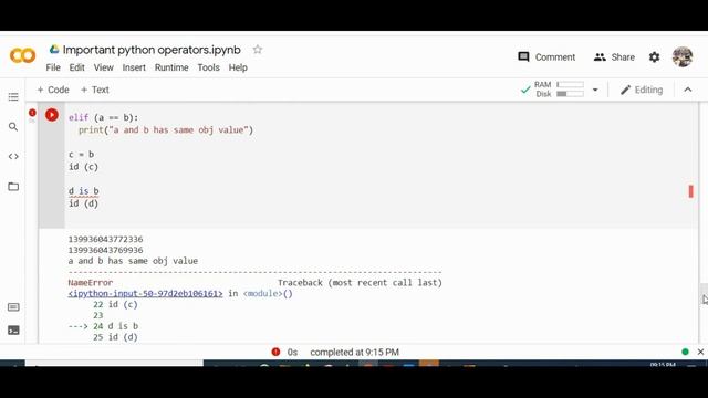 #12.2 If two variable with same object value will have same memory address? Identity vs membership смотреть онлайн