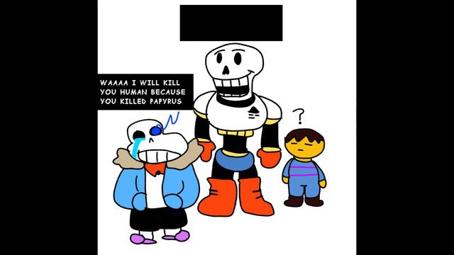 Fanon sans meets canon papyrus ( Comic dub ) | loud noises смотреть онлайн