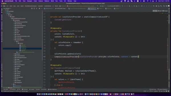 jetpack compose custom theme | jetpack compose change theme | android compose change custom theme