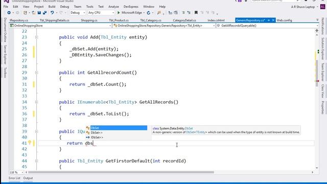 Part-5: Repository pattern in eCommerce project | ASP NET MVC| C# смотреть онлайн