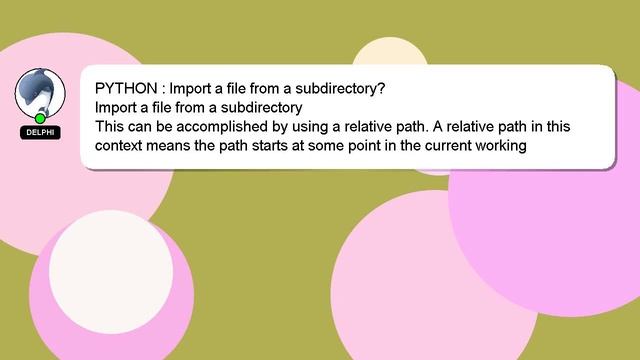 PYTHON : Import a file from a subdirectory? смотреть онлайн