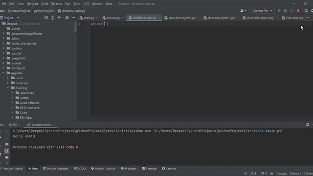 How to print HELLO WORLD in python смотреть онлайн