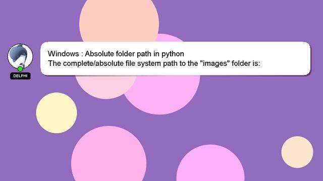 Windows : Absolute folder path in python смотреть онлайн