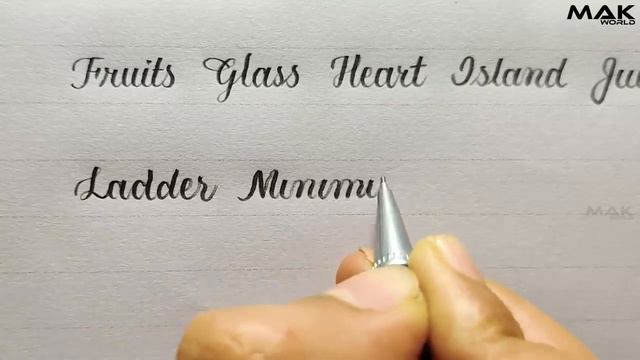 English cursive writing practice for absolute beginner/simple words practice write capital a-z смотреть онлайн