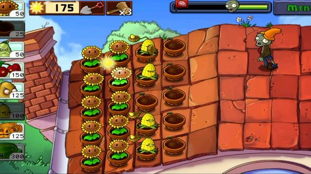 Plants vs Zombies : Survival - Roof смотреть онлайн