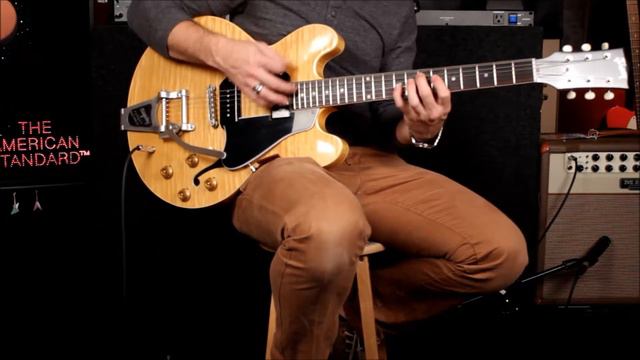 Gibson '61 ES-330TDN Dark Natural Reissue смотреть онлайн