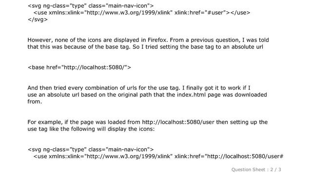 HTML : Using SVG symbols in Firefox with AngularJS смотреть онлайн
