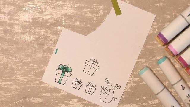 Мастер-класс по созданию новогодней открытки в стиле CAS