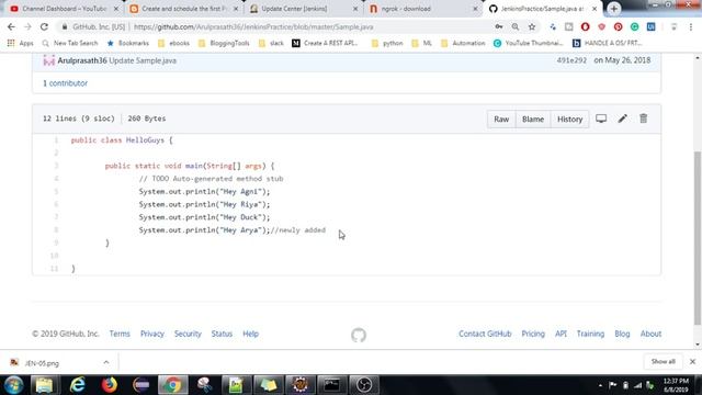 Jenkins tutorials | 06 | Build project when a push operation is done on GitHub | Jenkins + GitHub смотреть онлайн