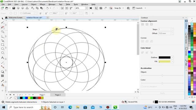 ROTARY FLOWER IN #coreldraw #art #graphicdesign #mayagraphics смотреть онлайн