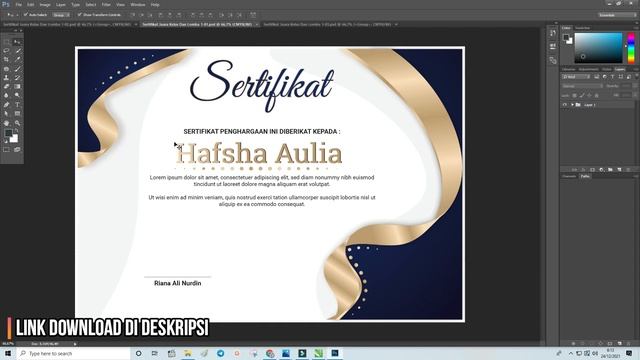 Free .PSD & .CDR : Download Contoh Sertifikat Perlombaan Keren Gratis CorelDraw Dan Photoshop смотреть онлайн