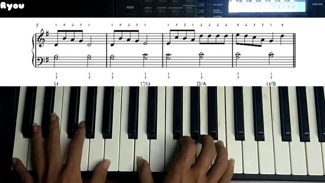 Jingle Bells Piano Tutorial смотреть онлайн
