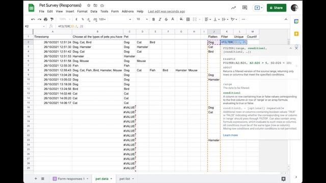Google Forms - Form Ranger - Auto Generating Checkbox Options based on user 'other' form inputs смотреть онлайн