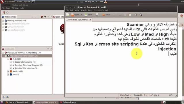 فحص واستهداف المواقع باستخدام آداة Vega وطرق استغلال بعض الثغرات (مستوي الشرح -مبتدئ-) смотреть онлайн
