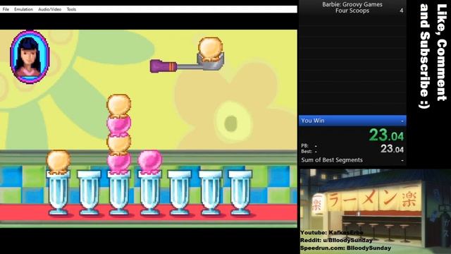 Barbie: Groovy Games (GBA) Four Scoops in 43sec by BlloodySunday смотреть онлайн