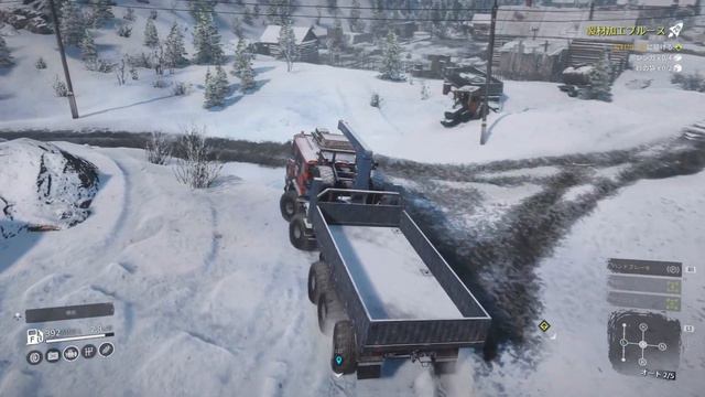 SnowRunner PS4 Chernokamensk Contract Sawmill Blues 製材加工ブルース смотреть онлайн