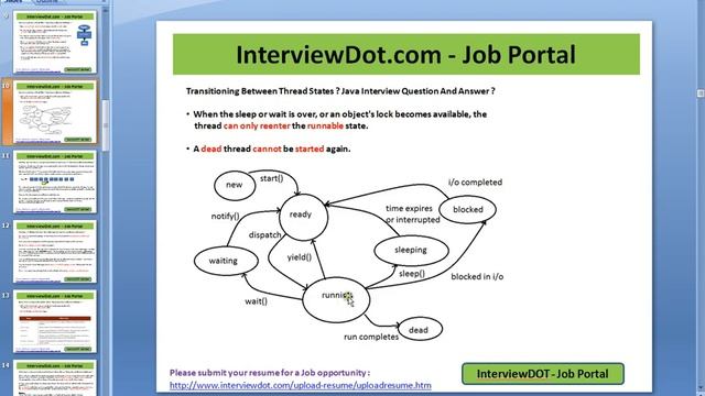 Java Interview Question And Answer Does the thread method start executing as soon as the sleep time смотреть онлайн