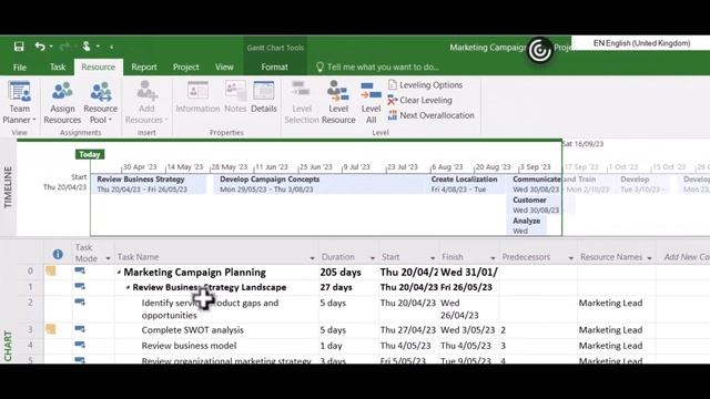 How to create a Gantt Chart using MS Project, using templates and Excel data (Part 2) смотреть онлайн