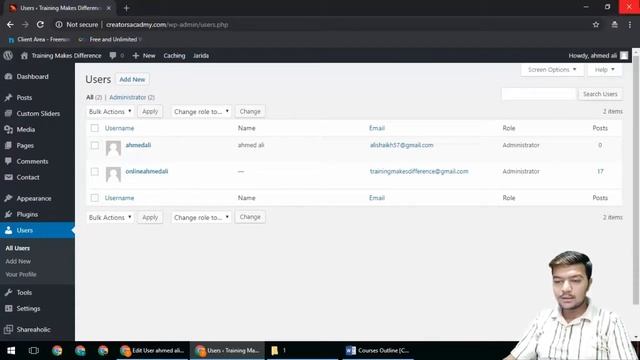 How to Add Users in Wordpress Part 11 - Make Other User In Admin Just Like Team Work Of Your Site смотреть онлайн