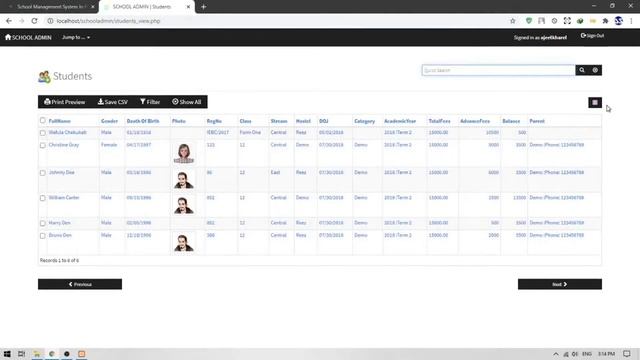 Website Online School Management System PHP Project смотреть онлайн