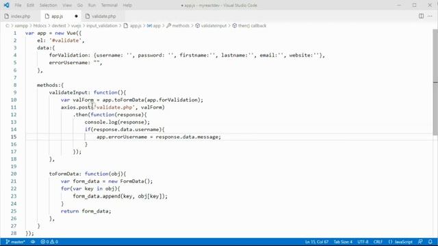 Vue.js PHP Input Validation смотреть онлайн