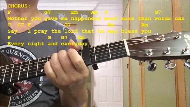 Mother Of Mine - Happy Mother's Day - Guitar Cover + Chords смотреть онлайн