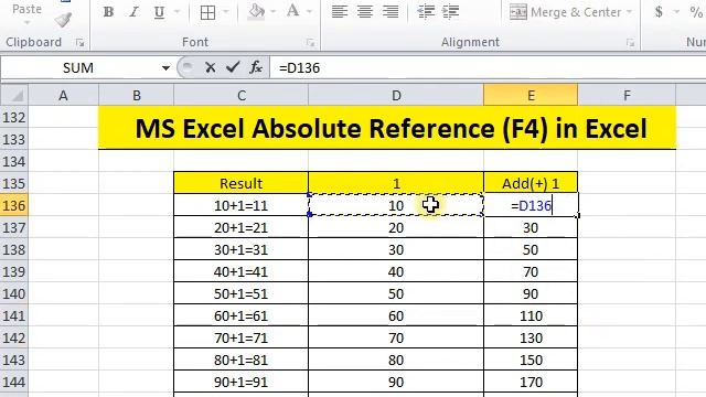 Microsoft Excel (Absolute Reference F4 Farmoula) смотреть онлайн