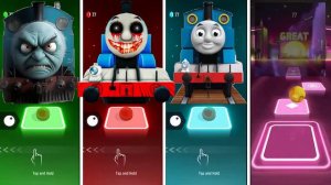 Thomas The Train vs Spider Thomas vs Thomas The Train EXE vs Cursed Thomas Train Tiles Hop EDM Rush