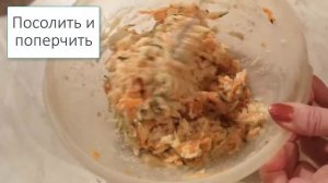 Котлеты из овощей и крабовых палочек