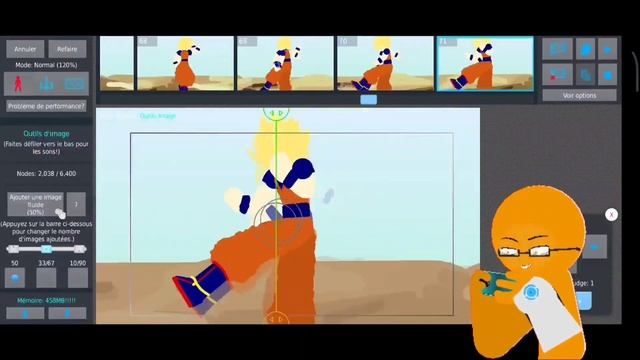 Stick nodes speed animating (Goku ssj 2 vs Cell) смотреть онлайн