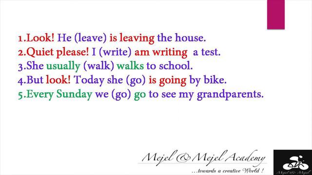 Grammar 5| Mixed Exercises| Present Simple And Present Continuous|