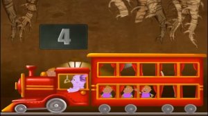 Лунтик Учит Цифры. Часть 2. Лунтик собирает червячков на поезде и считает их. Учим цифры от 1 до 10